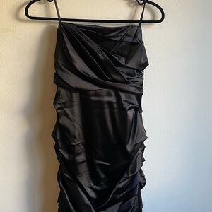 Le Chateau Black Strapless Dress
